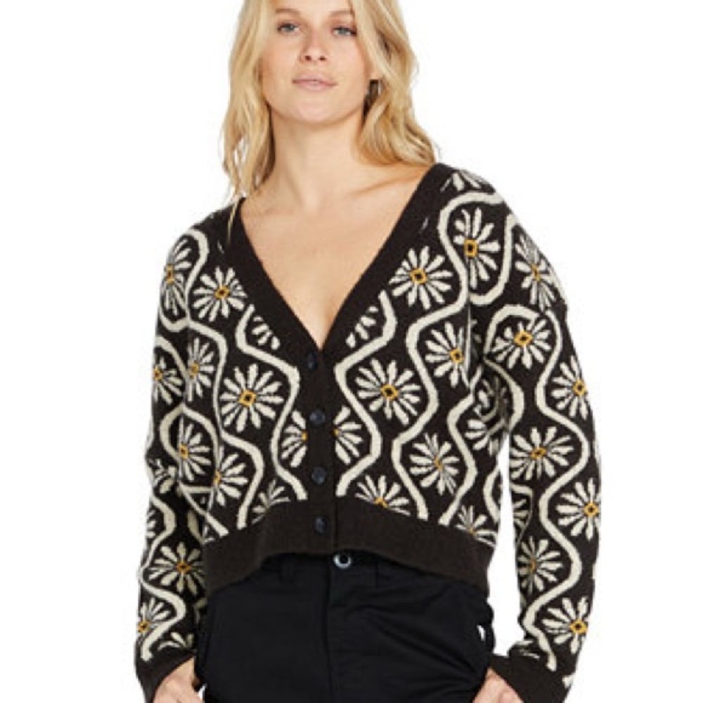 Volcom Daisy Lady Cardigan Size M
